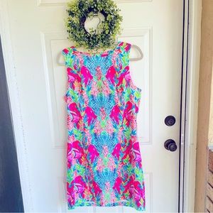 Lilly pulitzer Mila shift, size 8, multi reflections engineer, plus size Lilly